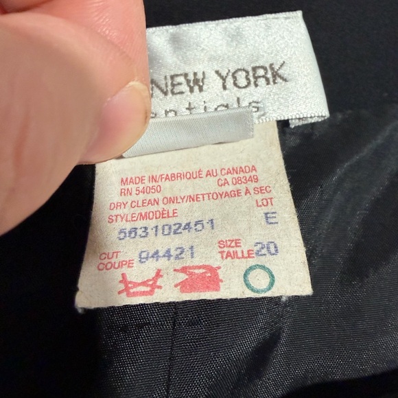 Vintage Jones New York Classic Black Mini Skirt Preppy Office Core - Picture 7 of 8